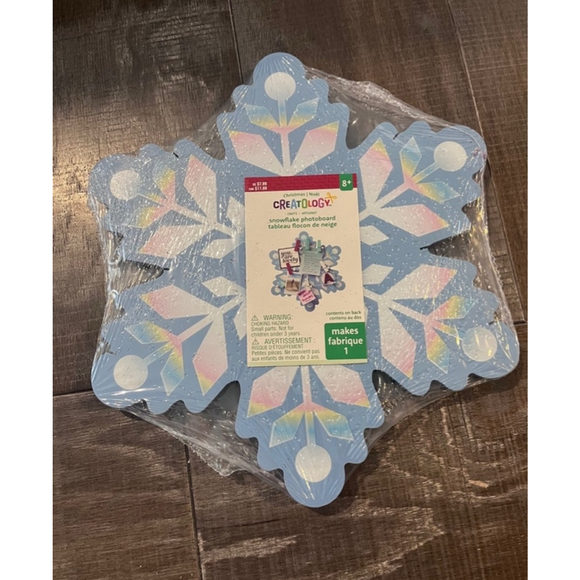 Creatology Snowflake Photoboard Craft Kit One Size Blue White - Picture 1 of 4